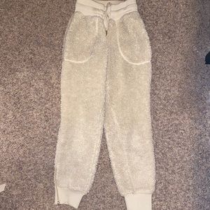fuzzy sweatpants